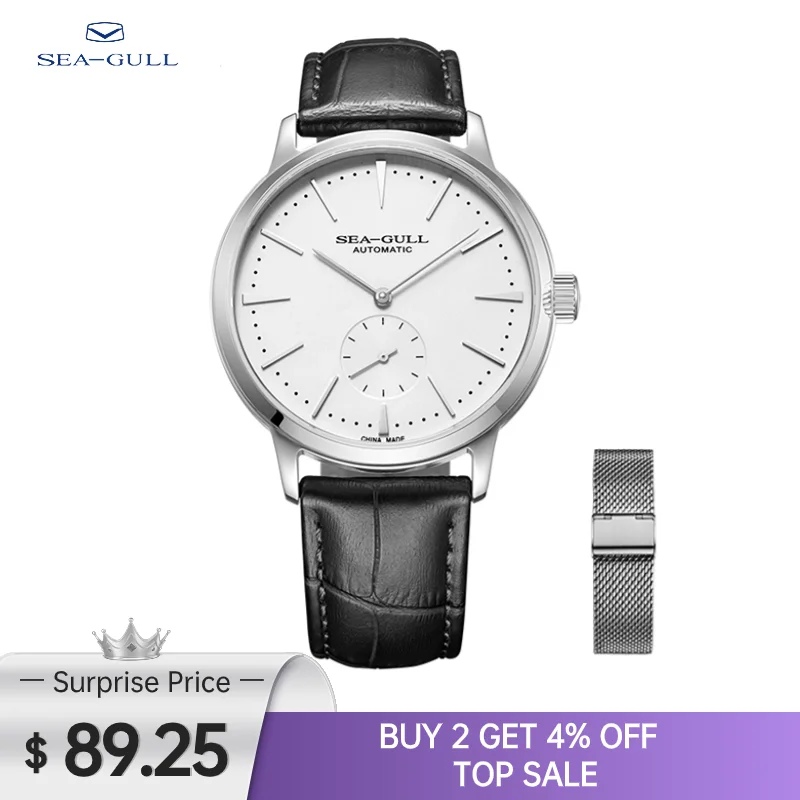 2023 Gabbiano Business Watch Orologi Da Polso Meccanici Da Uomo 50M Orologi Da Uomo In Pelle Impermeabile San Valentino Relogio Masculino 6075