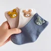 3 Pairs Baby Socks Newborn Baby Boy Girls 0-3 Years Kids Soft Cotton Cartoon Animal Children's Socks for Girls 1