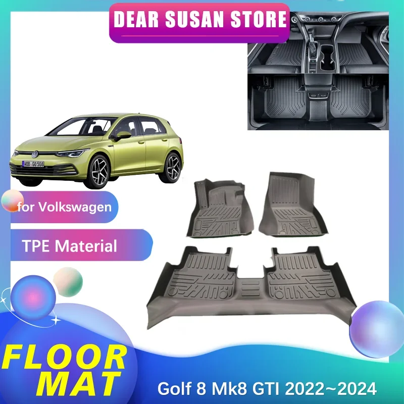 Car-Floor-Mat-for-Volkswagen-VW-Golf-8-Mk8-GTI-R-Line-2022-2024-2023 ...