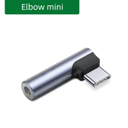 Premium USB Type-C to 3.5mm Audio Adapter Cable (Elbow mini)
