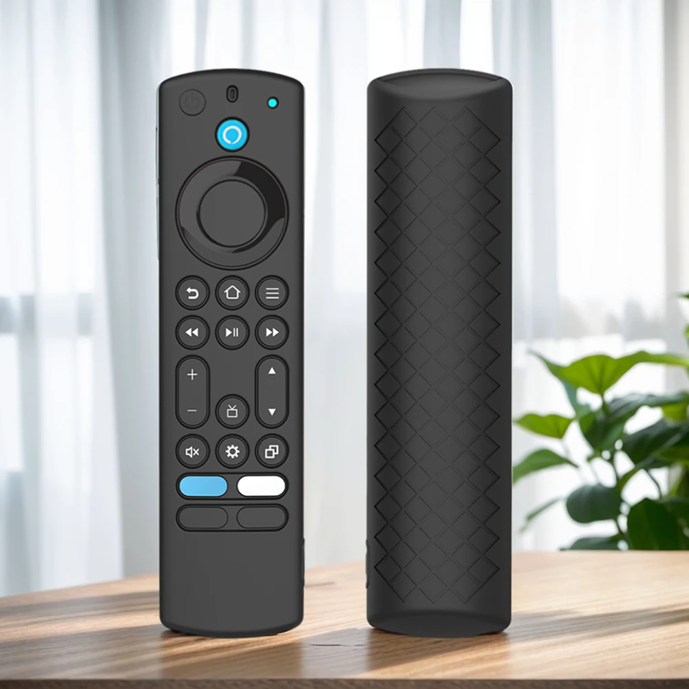 Silicone Protective Case with Lanyard Protective Skin Sleeve Shockproof Luminous for Fire TV Alexa Voice Remote Cover silicone remote case,silicone remote cover,silicone remote sleeve,remote controller cover,silicone case protector