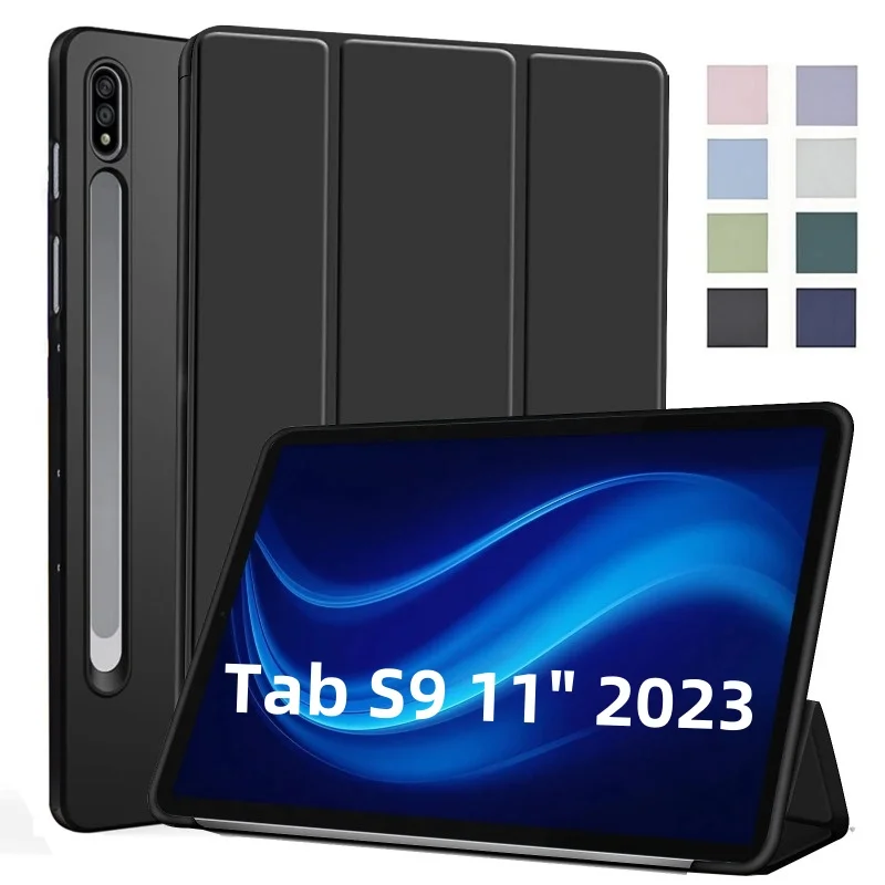 Sleek 11-Inch Flip Stand Magnetic Tablet Case with Soft TPU Back