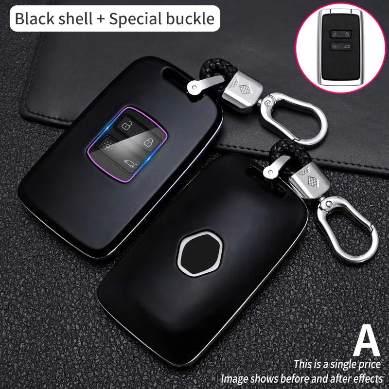 Portachiavi per auto per Renault Megane 3 Clio 4 5 Captur Trafic Kangoo Twingo Laguna Scenic 2022 copri chiave accessori per porta conchiglia - Sa0bd32382176463791259019c02c91b1z