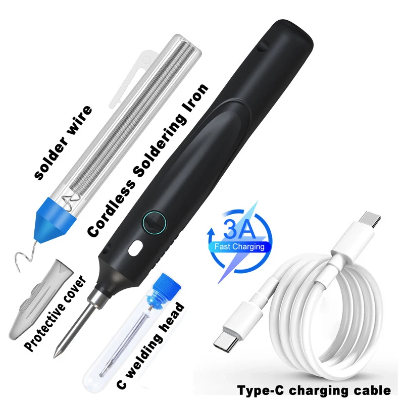 

O50 5V 8W Battery Powered Soldering Iron with Usb Charge Soldering Iron with Soldering Wire Wireless Charging soldering iron