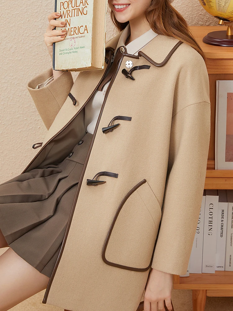 고급 레진 뿔 단추, 의류, 바람막이, 가디건, 양 및 소 뿔 디자인, 럭셔리 코트 단추 액세서리