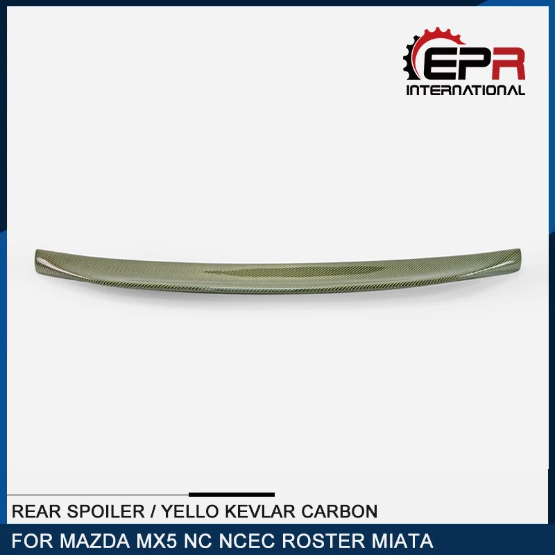 Epa Tipo 3 Yello Kevlar Spoiler Posteriore In Carbonio (Solo Prht Hard Top) Tronco Splitter Ala Per Mazda Mx5 Nc Ncec Miata Roadster
