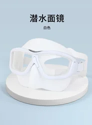 Enhanced Wide - View Anti - Fog Diving Mask for Snorkeling and Freediving (Mask- white)