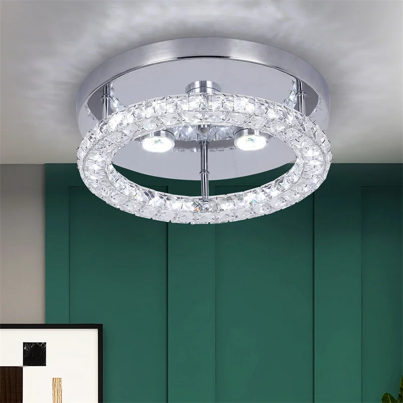 Cristal LED Lustres para Quarto, Lustre Moderno,