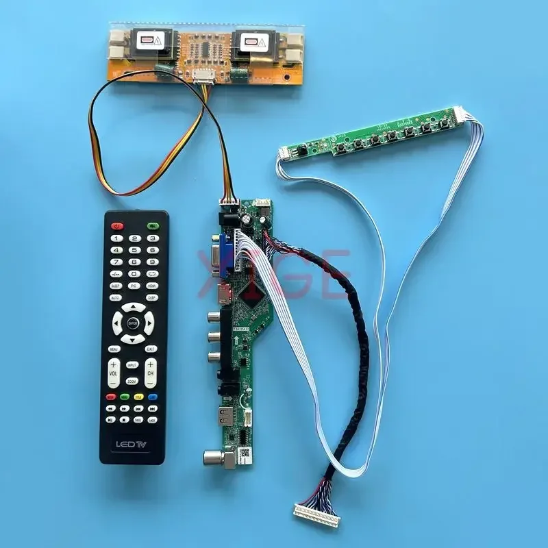 Для M270H1 M236H1 M216H1 HSD250MUW2 плата контроллера TV аналоговая 1920*1080 AV + HDMI + VGA + ИК + USB ЖК Матрица Комплект «сделай сам» 30-контактный LVDS 4CCFL
