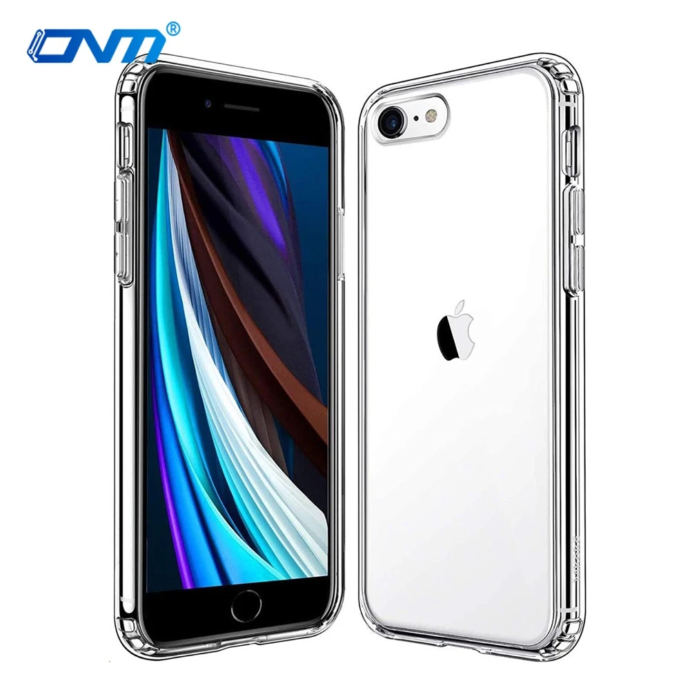 Funda a prueba de para iPhone SE 3 2022 5G, carcasa trasera duradera de silicona TPU, transparente, accesorios nuevos| | - AliExpress