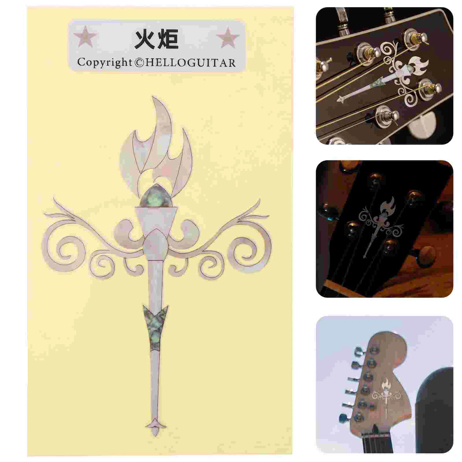 

Personalized Guitar Stickers (Magnolia and Birds) Decals Acoustic Mushroom Decor Headstock for Pvc