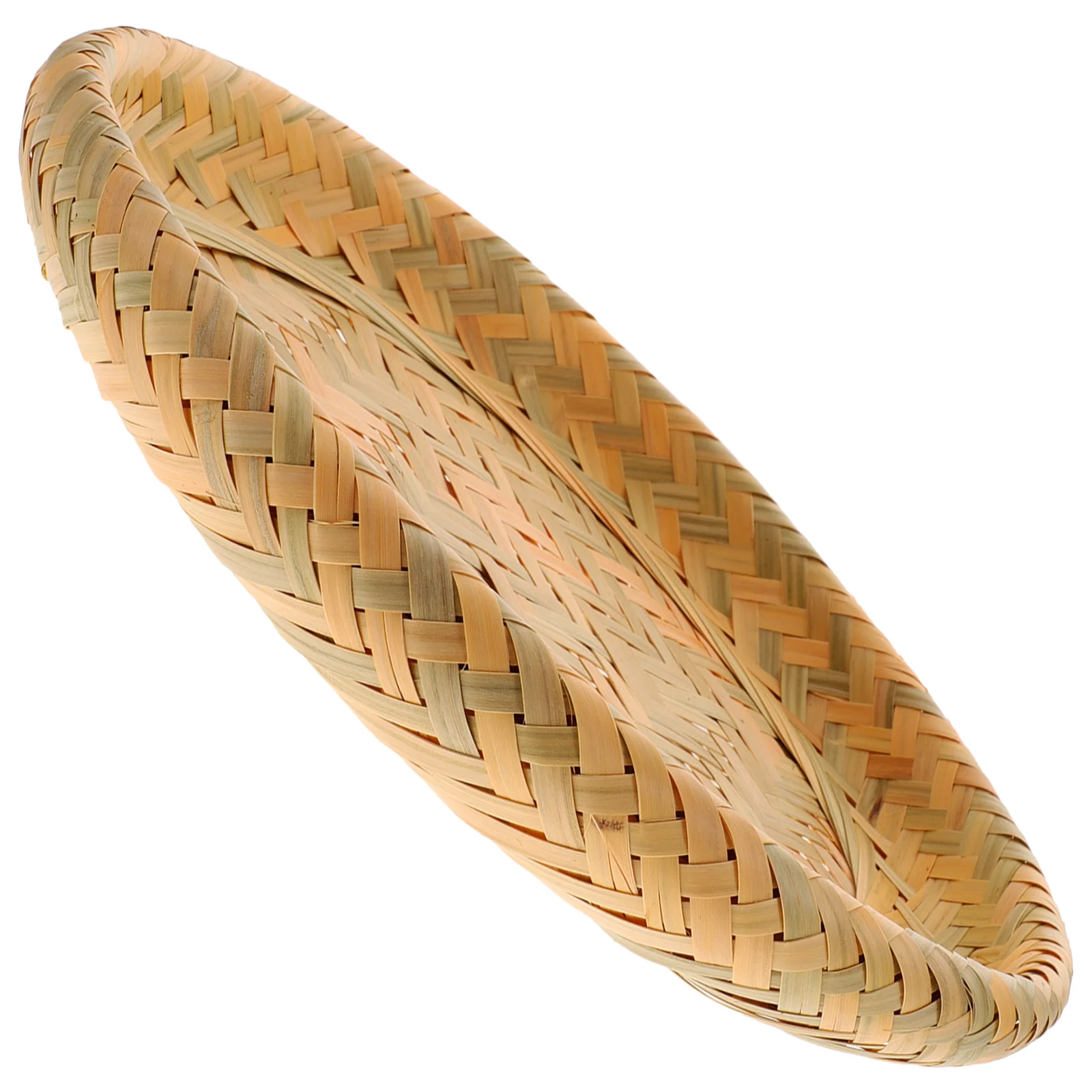Fruit Bamboo Bread Basket Bohemian Decor Serving Food Plate Tabletop Storage Dessert Tray 6