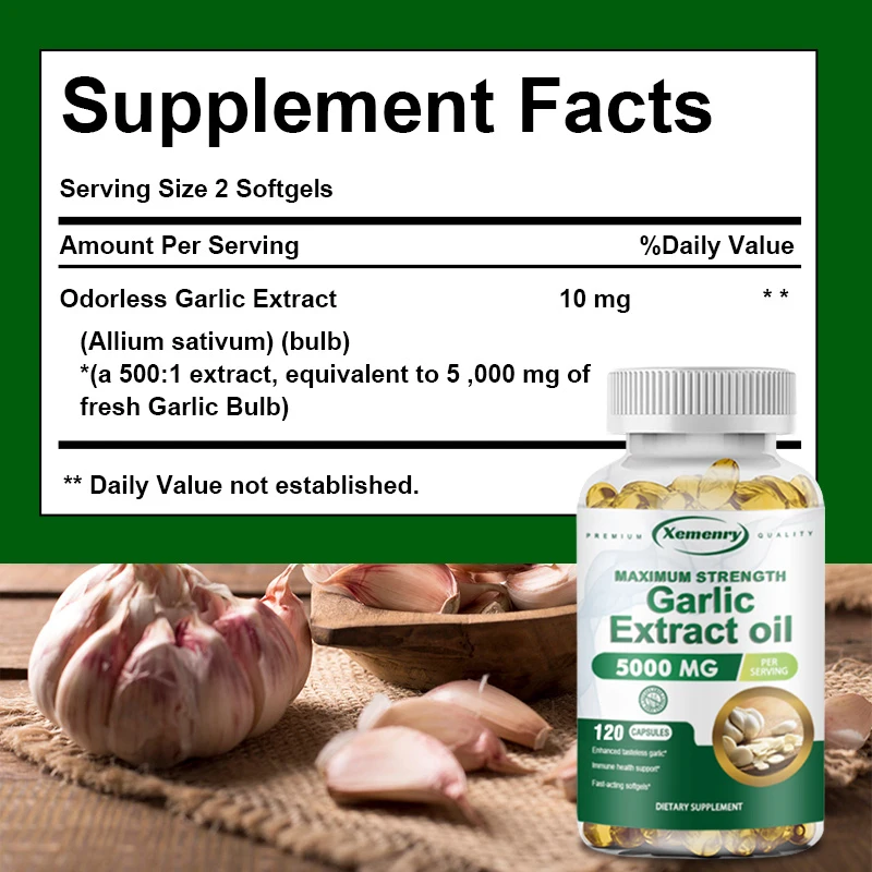 black seed oil capsules Garlic Oil Capsules for Immune and Cardiovascular Cholesterol Health Enhances Immunity