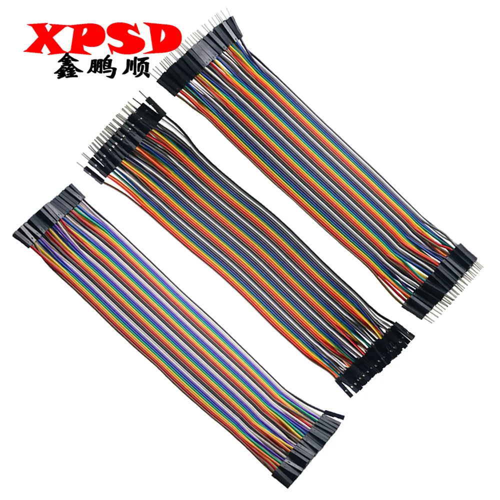 40pin 10cm 15cm 20cm 30cm dupont linha macho para fêmea masculina para fêmea masculina para jumper fêmea cabo de fio dupont para arduino diy kit