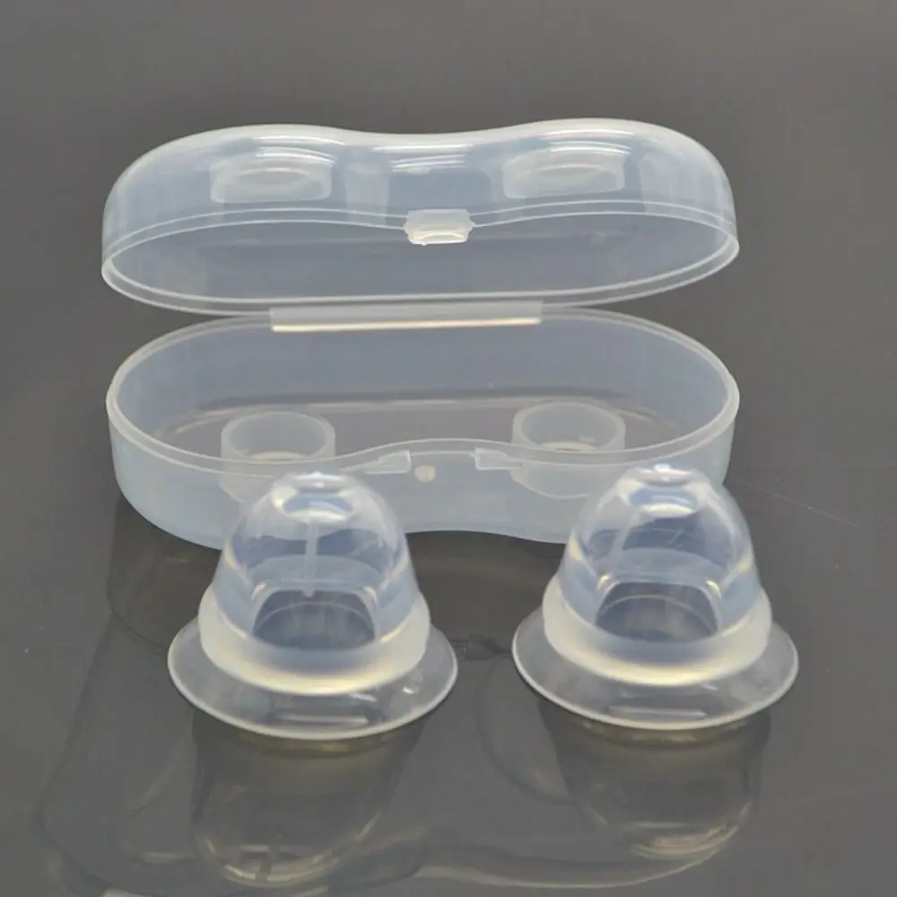 2 pcs/set Nipple Corrector for Flat Inverted Nipples Soft Silicone Nipple Aspirator Puller Niplette Treatment Redress