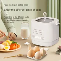 Egg Cooker 110V-220V 24H Timer Intelligent Breakfast Machine Automatic Power Off Small Multi-function Egg Steamer for Home Use 1