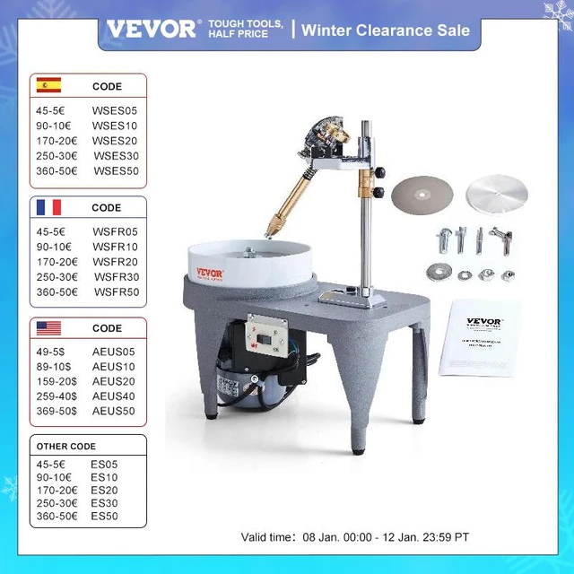 VEVOR Gem Faceting Machine, 2800RPM Jade Grinding Polishing