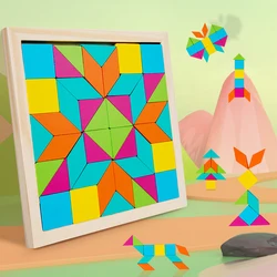 Geometric Shape Wooden Puzzle for Early Learning and Education (NB146C2)