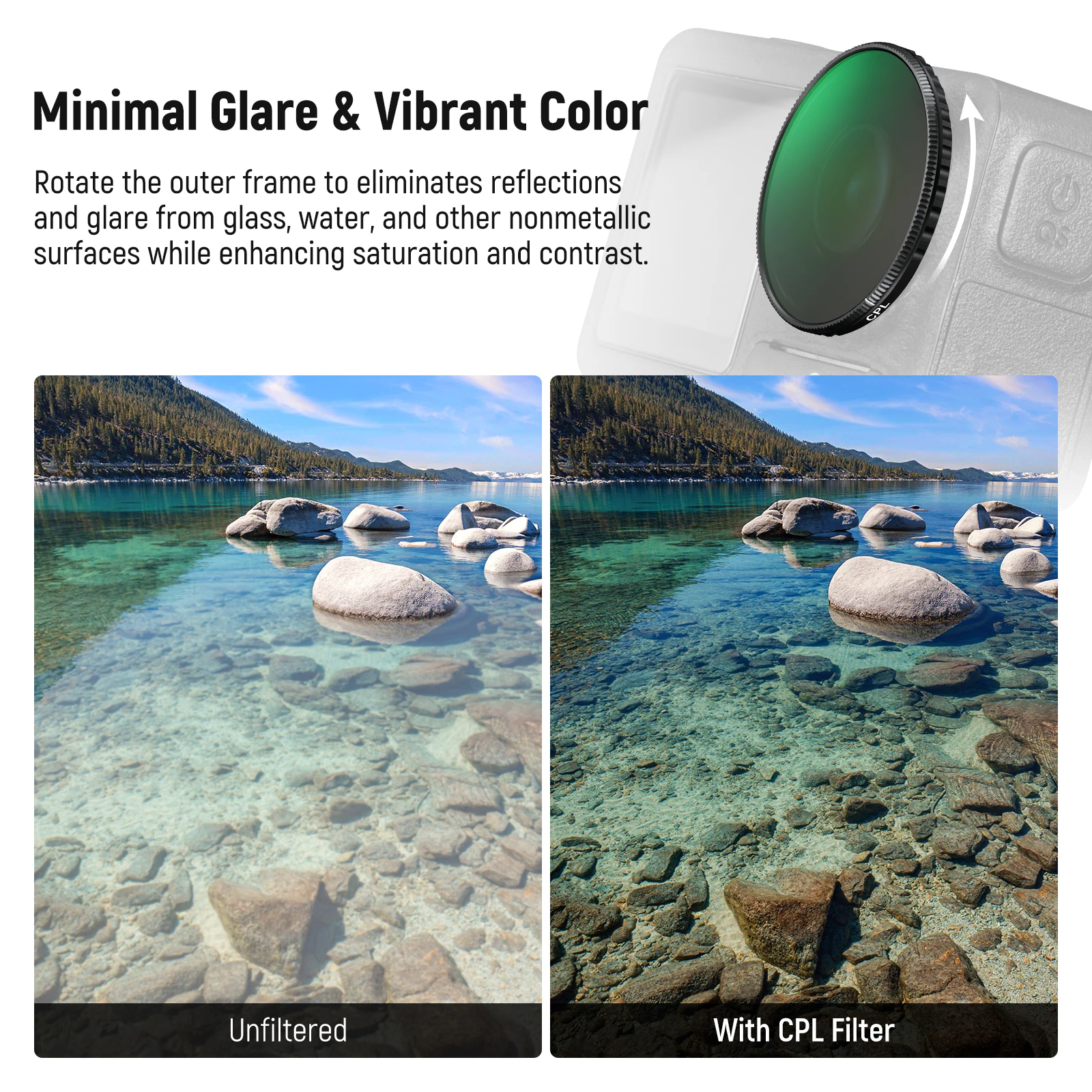ND Filter Kit For DJI Osmo Action 5 Pro/4, Variable ND8-32+ CPL + Black Mist Dif