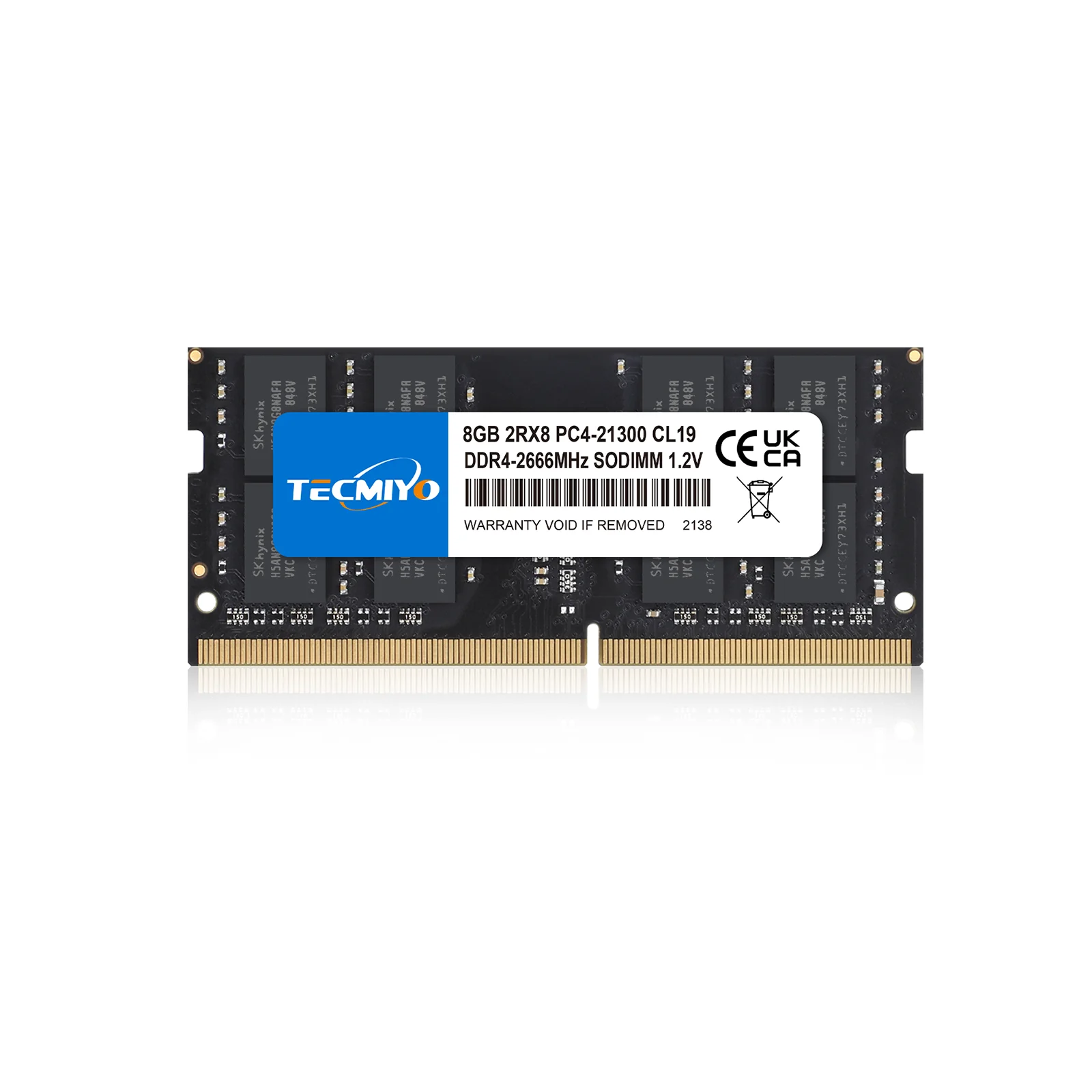 TECMIYO PC4-21300s 소딤 램, 8GB DDR4, 2666MHz, 10 개