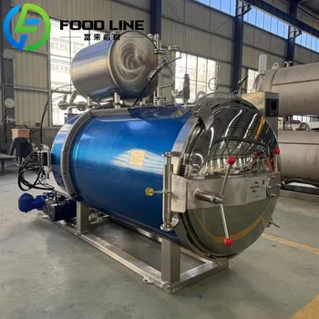 Sterilizzatore a pressione ad alta temperatura per storta di lavorazione termica industriale per la produzione alimentare