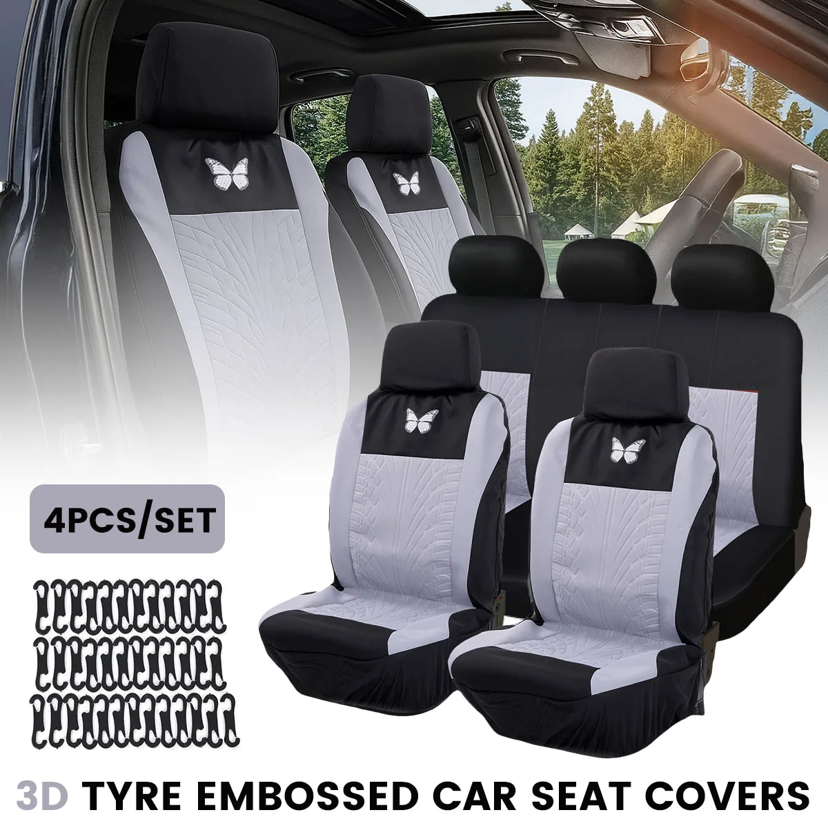 Universal Car Seat Covers Set Styling Protector