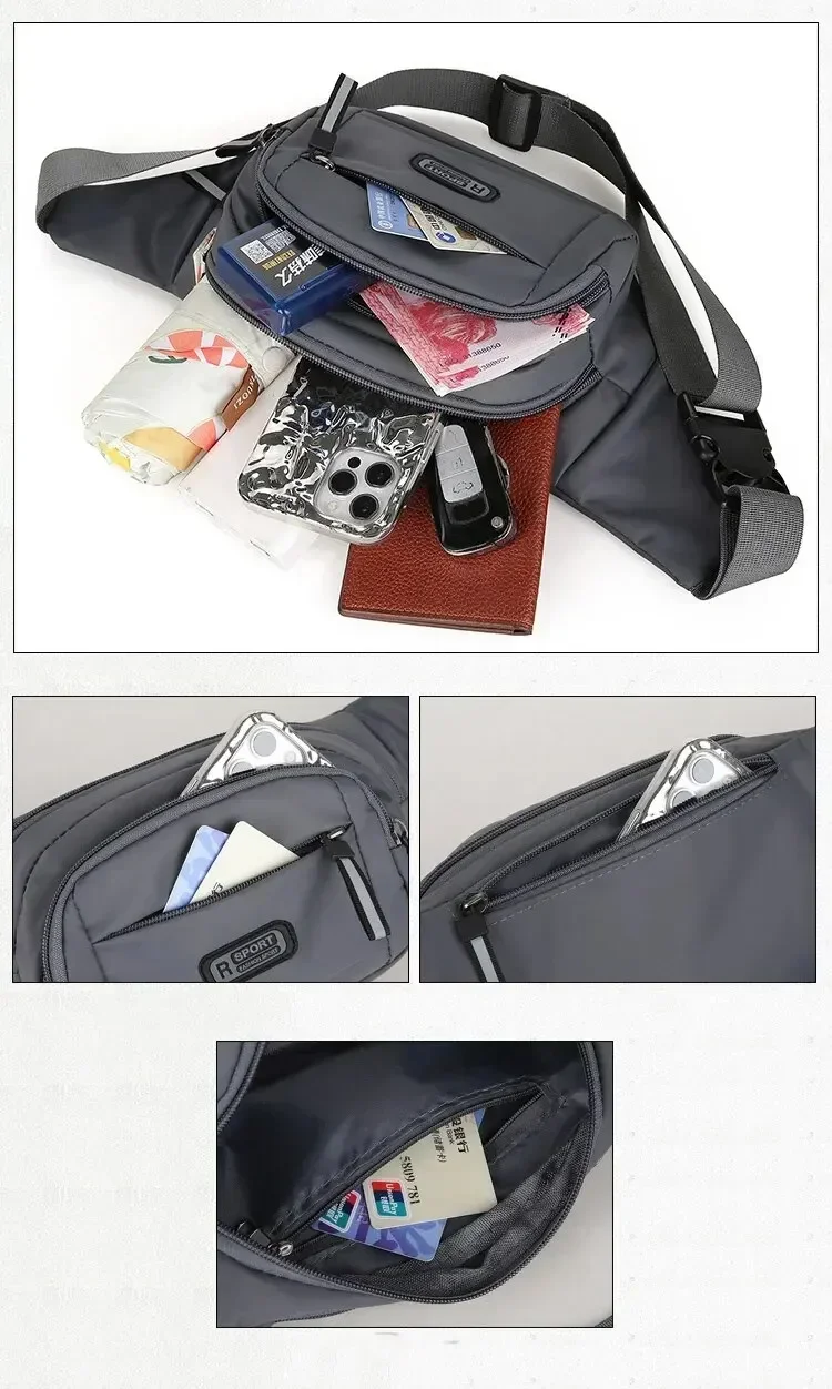 Men Canvas Fanny Waist Pack detailed look 5