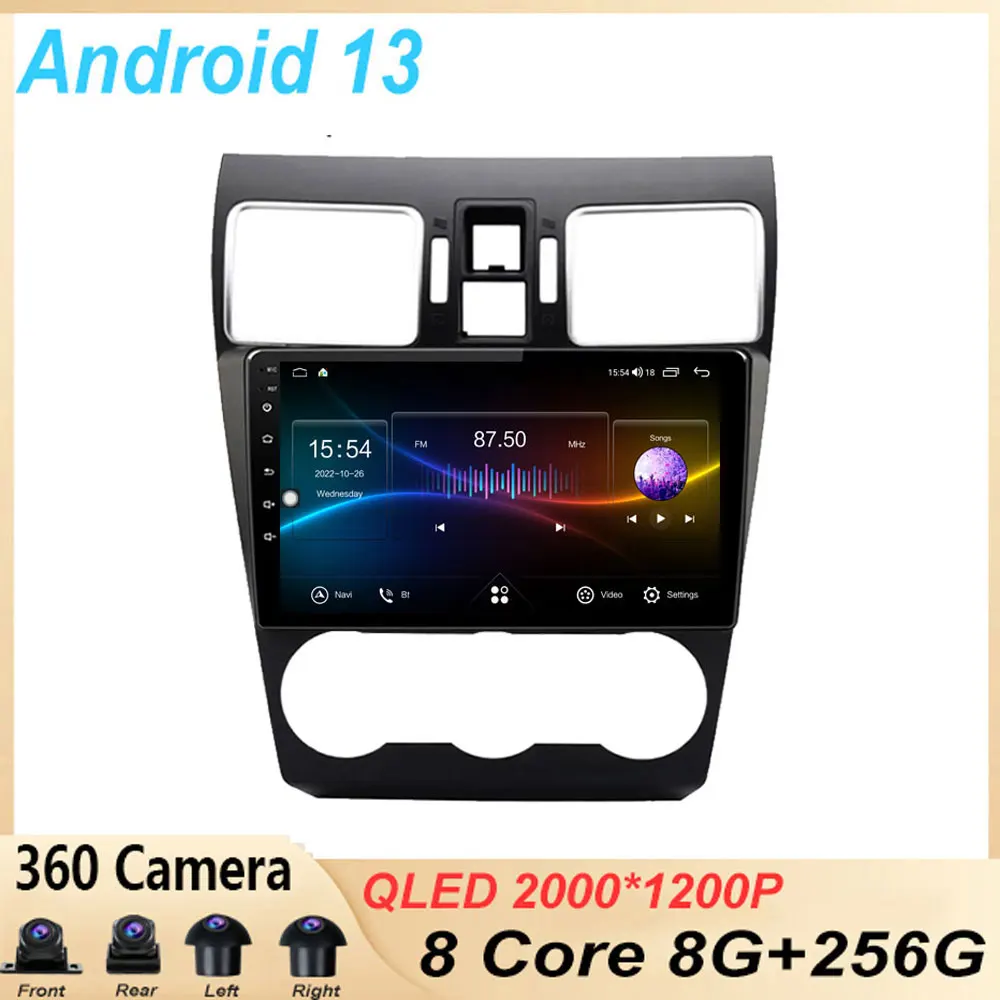 

android 13 For Subaru Forester XV WRX 2012- 2015 2016 Car Radio Multimedia Video Player Android auto wireless adapter BT5.0