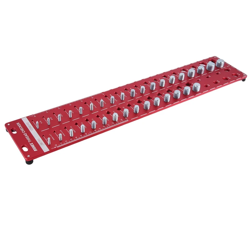 

34 Nut And Bolt Thread Checker, 15 Metric & 19 Standard Nut & Bolt Size Identifier Gauge Easy Install Easy To Use