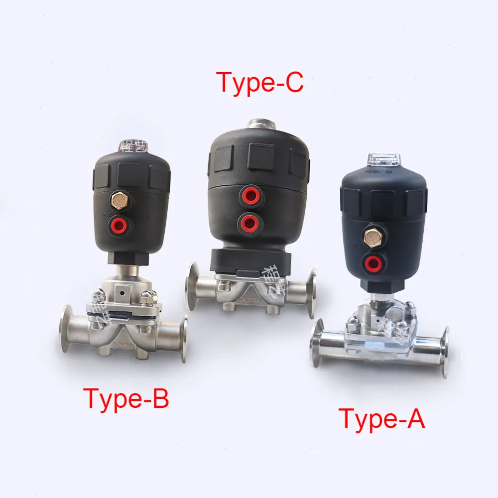 DN8/10/15/20/25/32/40/50 x 1.5&quot Tri Clamp Sanitary Diaphragm Valve Pneumatically Actuated SUS 316L Stainless Homebrew | Обустройство