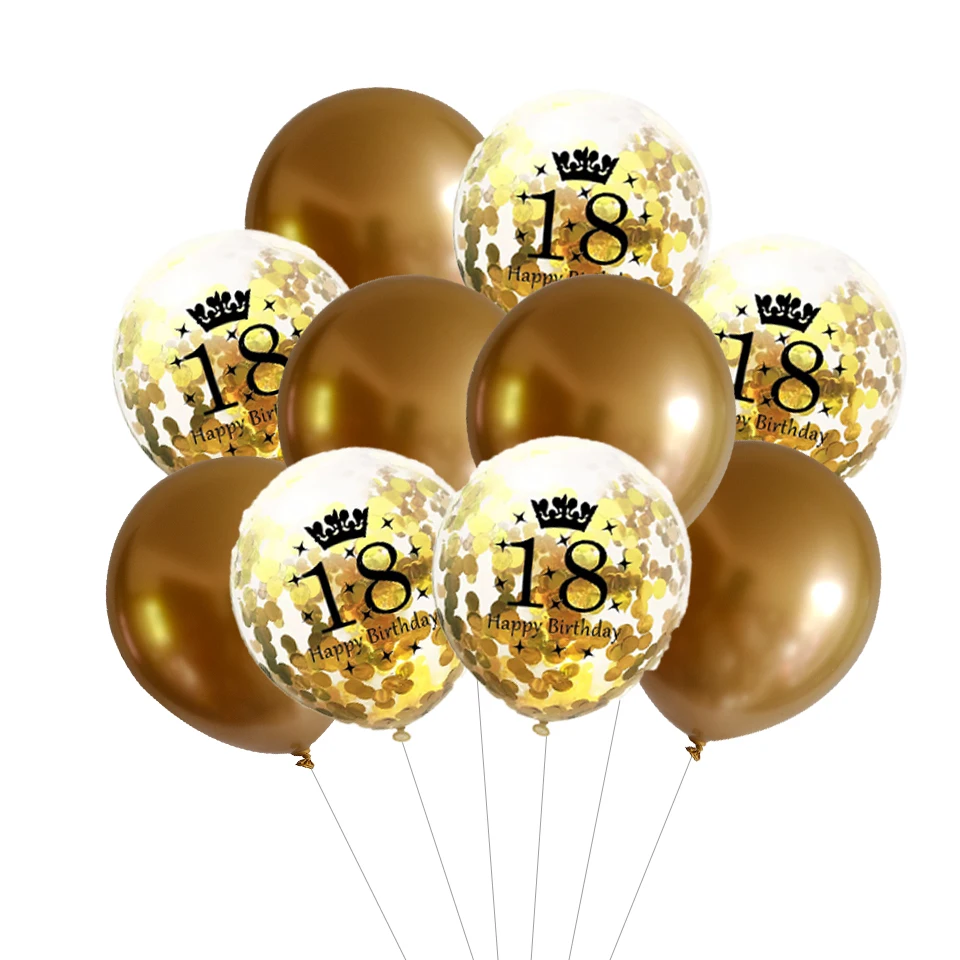 Dropship Black Gold Happy Birthday Party Confetti Balloon 30th 40th 50th Birthday  Party Decorations Adult Party Ballon Air Globos to Sell Online at a Lower  Price