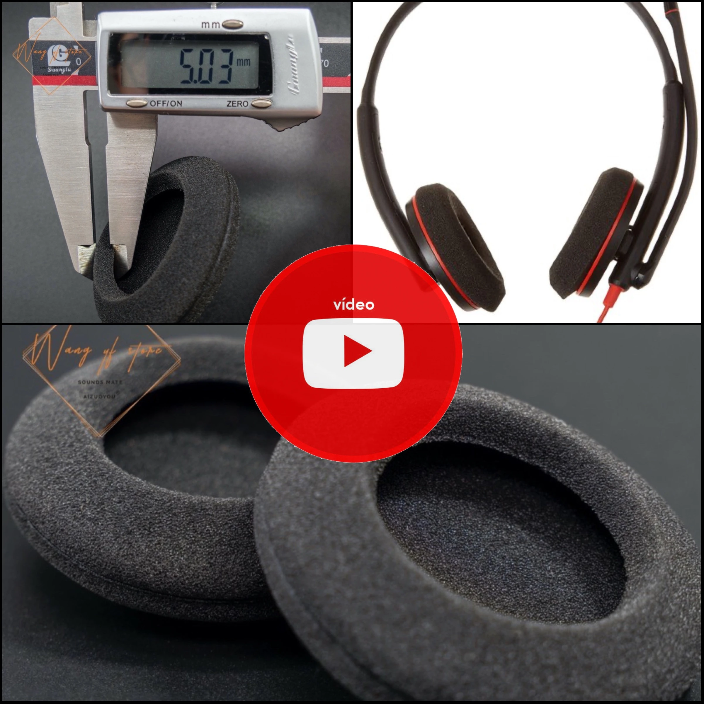 Earpads Cushion For Plantronics Blackwire C3220 C3210 C3215 C3225 Usa