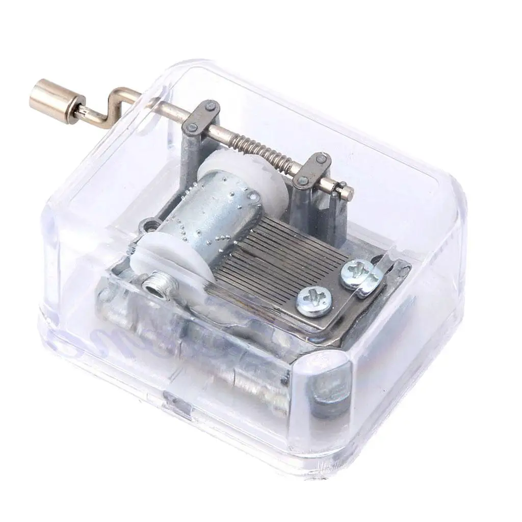 Hand Crank Music Box Movement 3-4pack Play Amazing Grace Silver