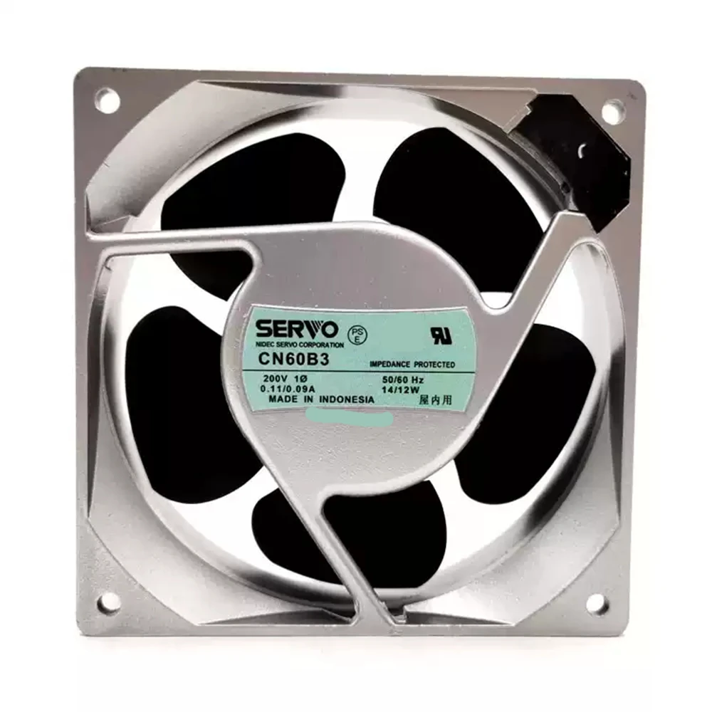 Cooling Fan CN60B3 AC 200V 0.11/0.09A 14/12W 12cm 12038 120X120X38MM