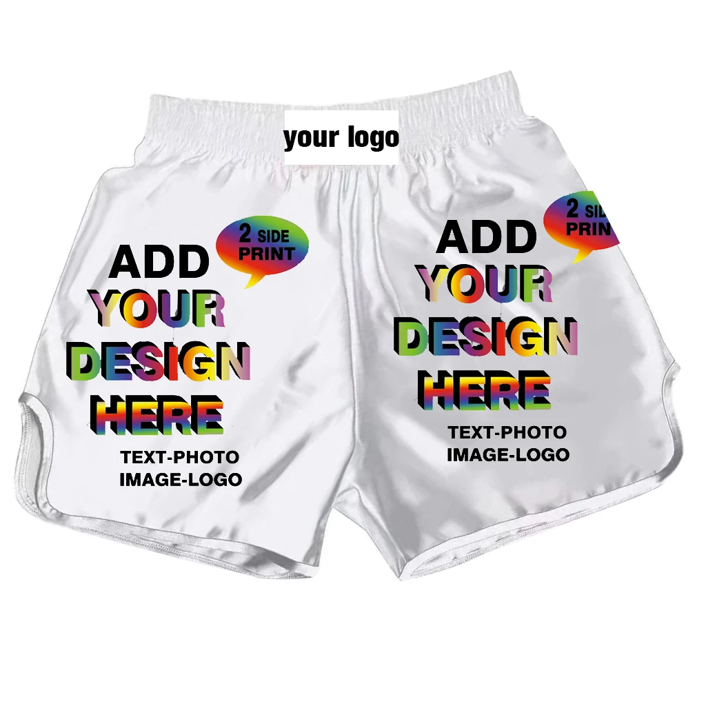 Muay Thai boxing shorts mixed martial arts combat uniforms children and adults add personalized pictures