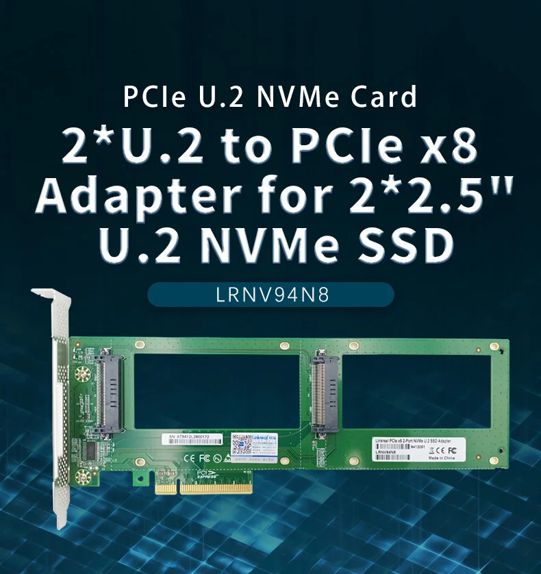 express 3.0 gen 3 x8 cartão u.2 nvme ssd adaptador