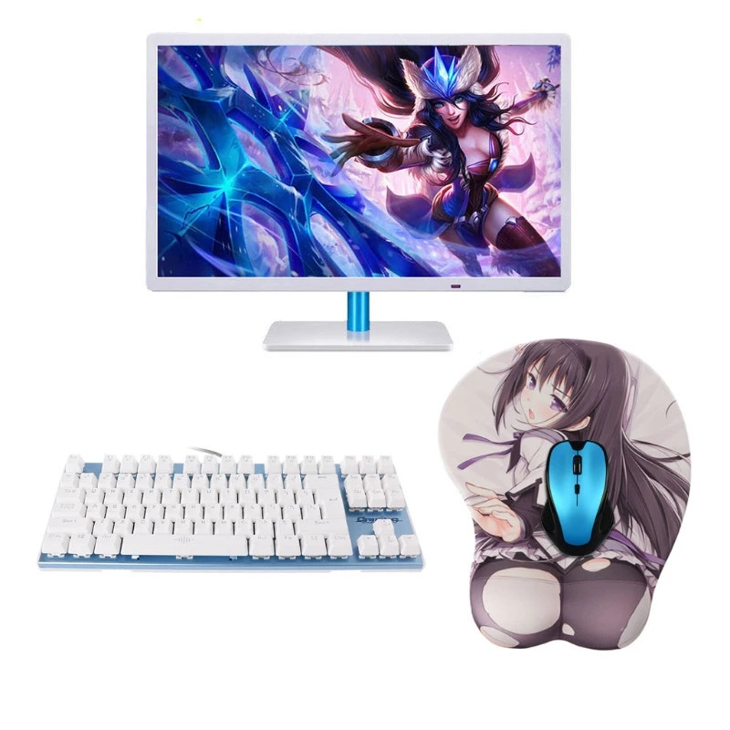 Japanese Anime 3D Mouse Pad Wristband Cartoon Mouse Pad Front Chest Back Hip Wrist pad mouse pad,wrist pad