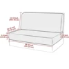 Stretch Jacquard  RV Dinette Cushion Cover Animal Protection Washable Loveseat RV Camper Car Bench Seats Restaurant Slipcovers 2