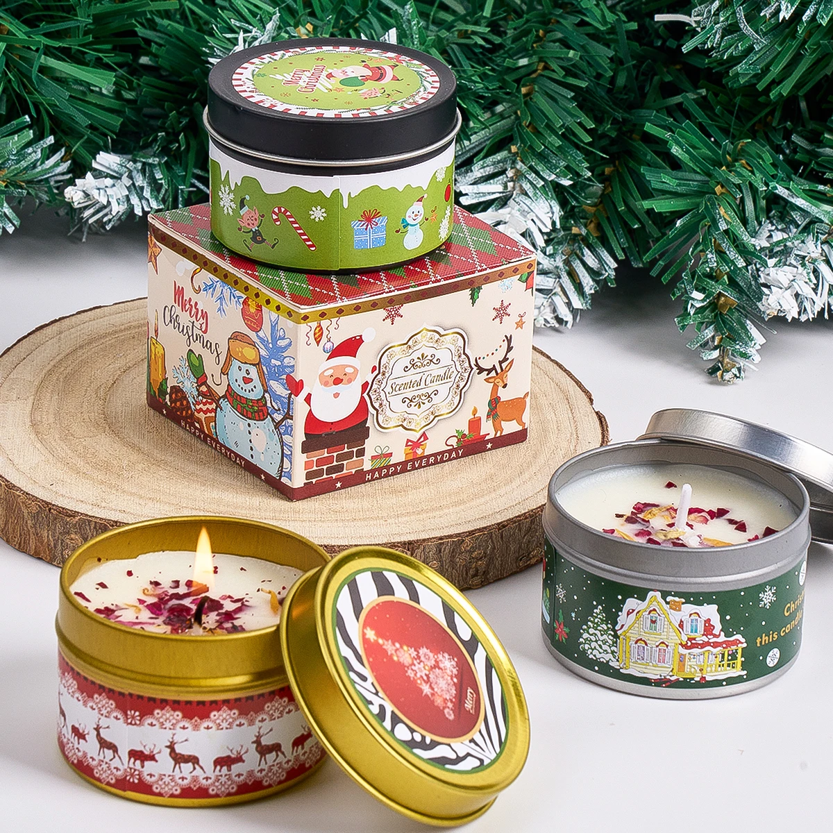 Christmas Aromatherapy Candle Gift Set 5