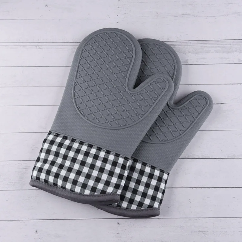 8pcs Heat Resistant Non-Slip Silicone Potholder Gloves Cooking Lovers Oven Mitts Set For Microwave Kitchen Baking silicone oven mitts kitchen gloves silicone oven gloves