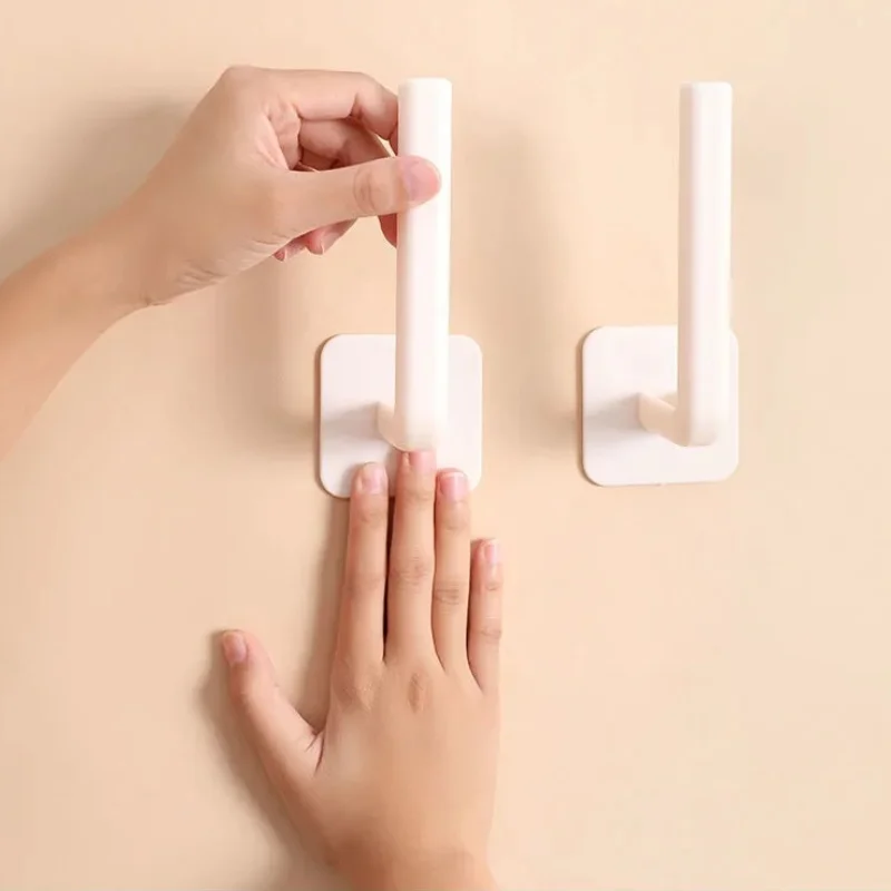 

1/2pcs Toilet Paper Hold Tissue Hanger Storage Rack Kitchen Self-adhesive Accessories Under Cabinet Paper Roll Rack Towel Holder