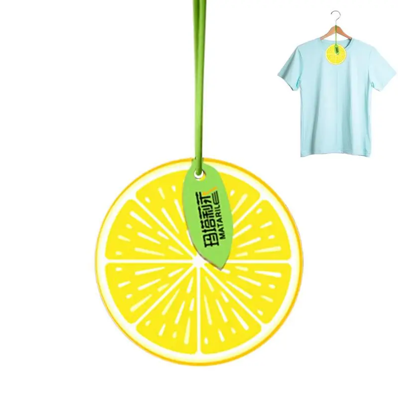 Fruit Air Fresheners Cute Fruit Shape Hangings With Lemon Painting And Fruit Flavors Natural Fragrance For Car Office Bathroom