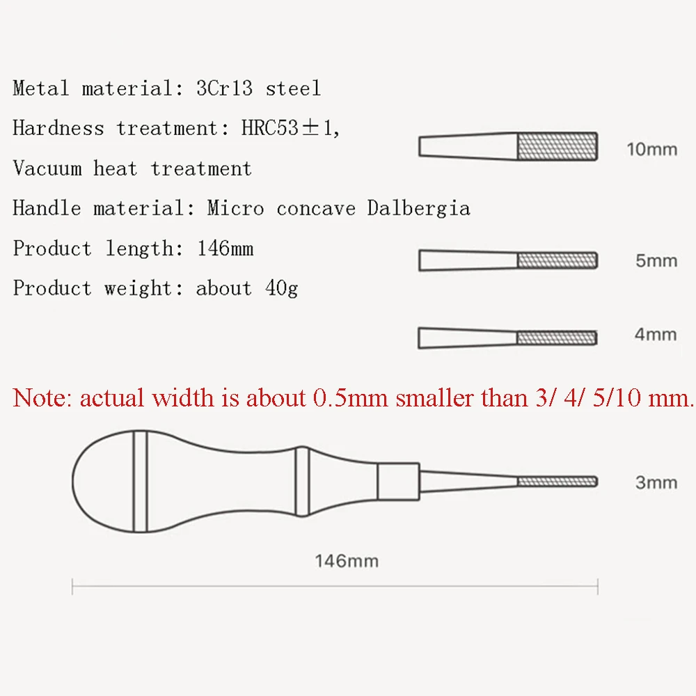 Dalbergia Wood Handle Leather Edge Treatment Surface Polishing Rough File Knife 1 Piece 3/4/5/10mm Leather Craft DIY Tool MMHXQ leather craft tools leather craft tool leather craft tool kit leather tools