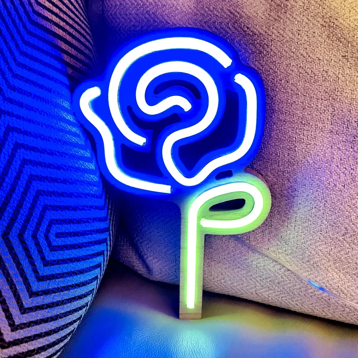 

Rose Flower Romantic Gift Led Neon Sign Light Party Bedroom Wall Kids Room Hanging Bar Floral Fairy Night Wedding Home Decor