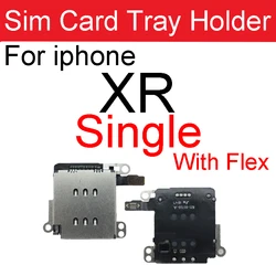 Universal Sim Card Tray Socket Adapter and Holder - Flex Ribbon Design (XR Single With Flex)