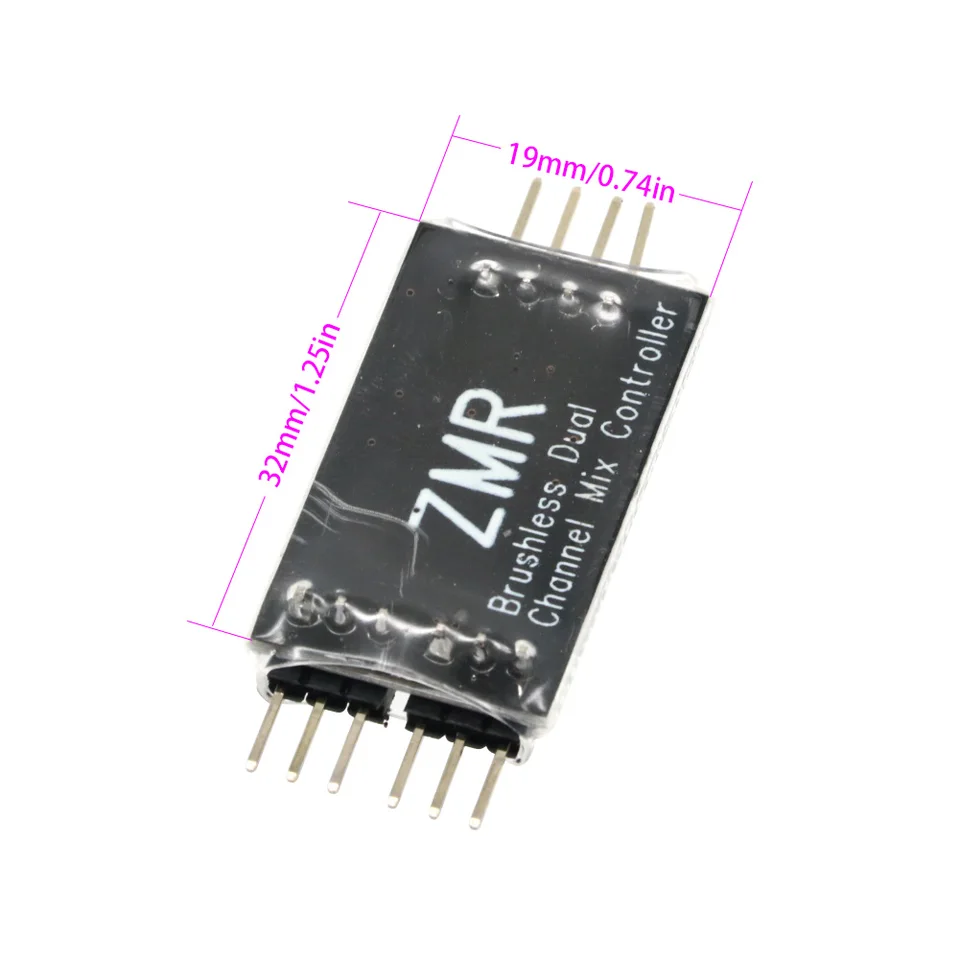 Alomejor RC ESC Regolatore di velocità del Motore a Spazzole RC Bidirezionale 2s‑3s Lipo 5A RC ESC a Due Vie per Modellini di Barche RC