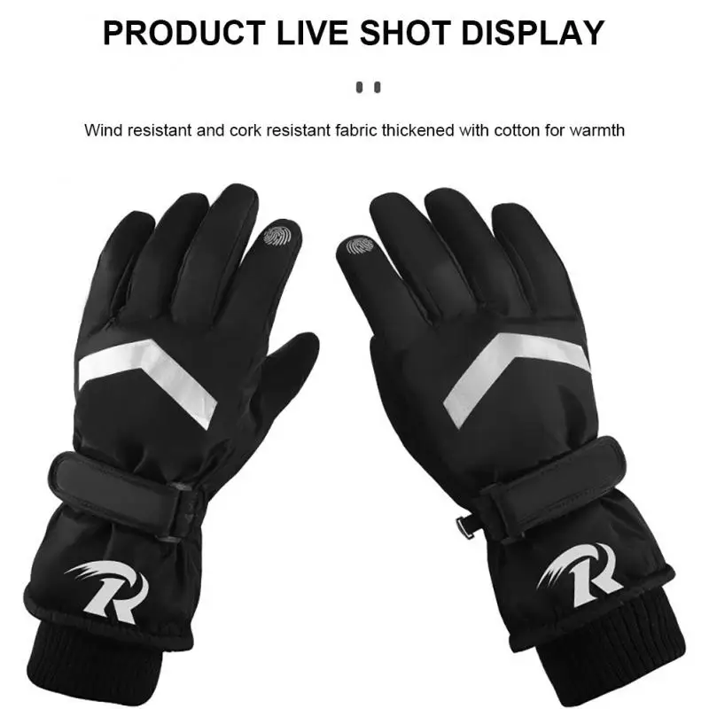 

Motorcycle Gloves riding Gloves Winter Thermal Fleece Lined Winter Water Resistant Touch Screen Non-slip Motorbike Riding Gloves