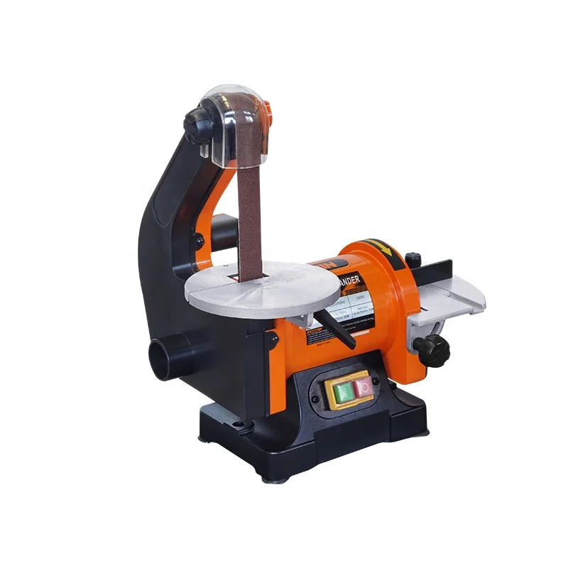 Belt Polishing Grinding Sanding Machine 125mm Sand Disc Woodworking Desktop Sander Grinder Polisher 250W
