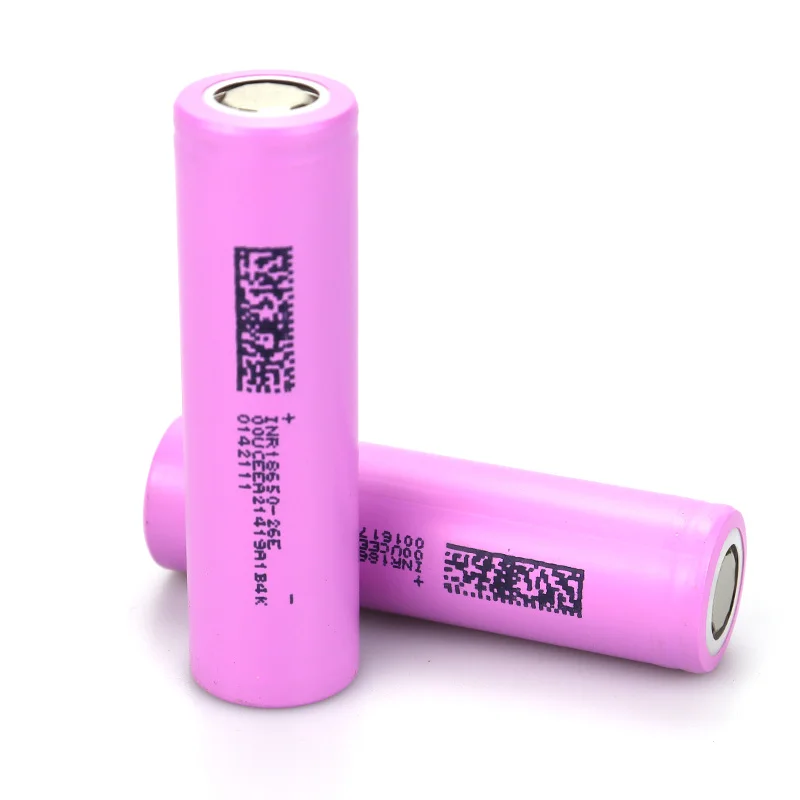 JOUYM 2600mAh 18650 Lithium Battery INR18650 26E 3.7V High current Discharge 30A high-current Power Bateria for Screwdriver