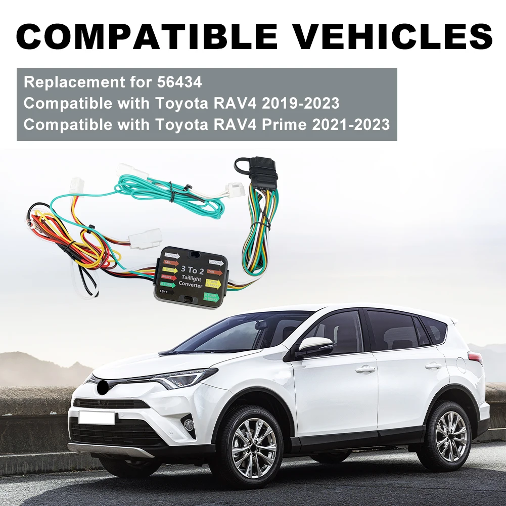 4-Pin Trailer Hitch Wiring Tow Harness For Toyota Rav4 For Rav4 Prime 56434 Accessories
